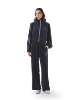 Velour Track Jacket - Navy