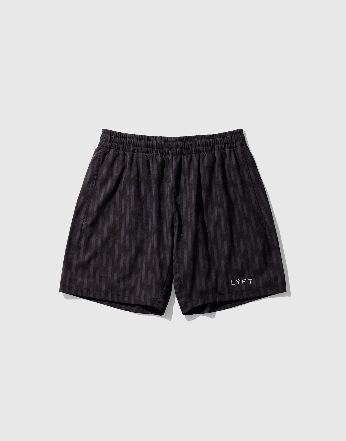 LÝFT All Print Stretch Shorts - Black