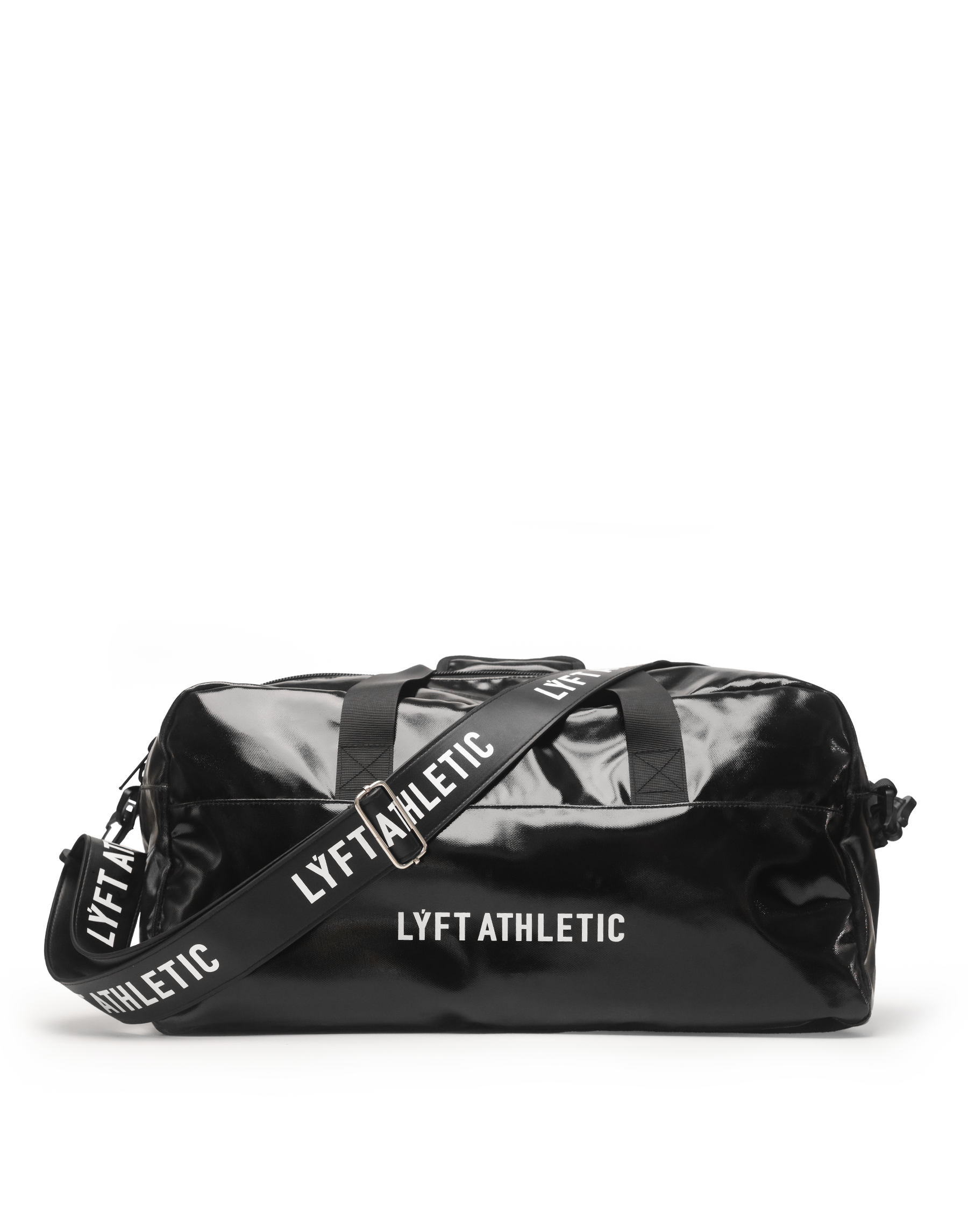 LÝFT 2Way Enamel Duffle Bag - Black