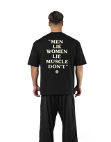 Back Message Big T-Shirt - Black