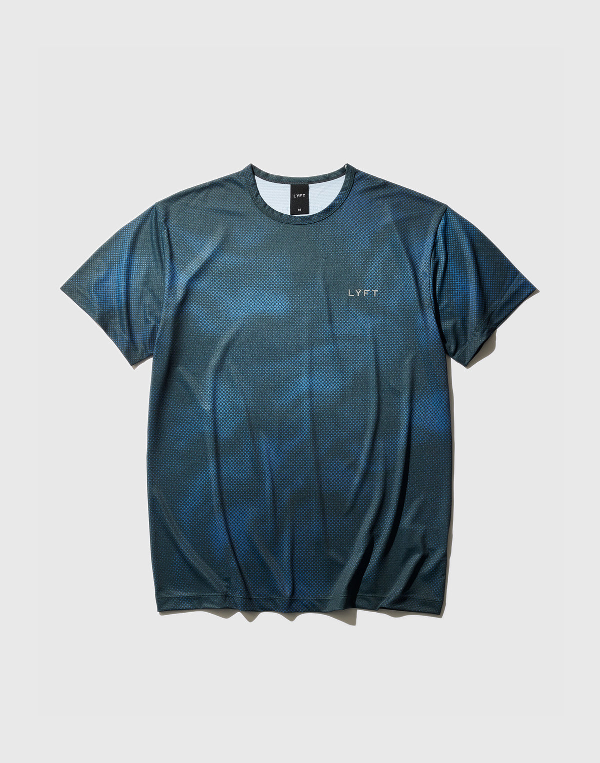 LÝFT Allover Print Standard Stretch T-Shirt - Navy
