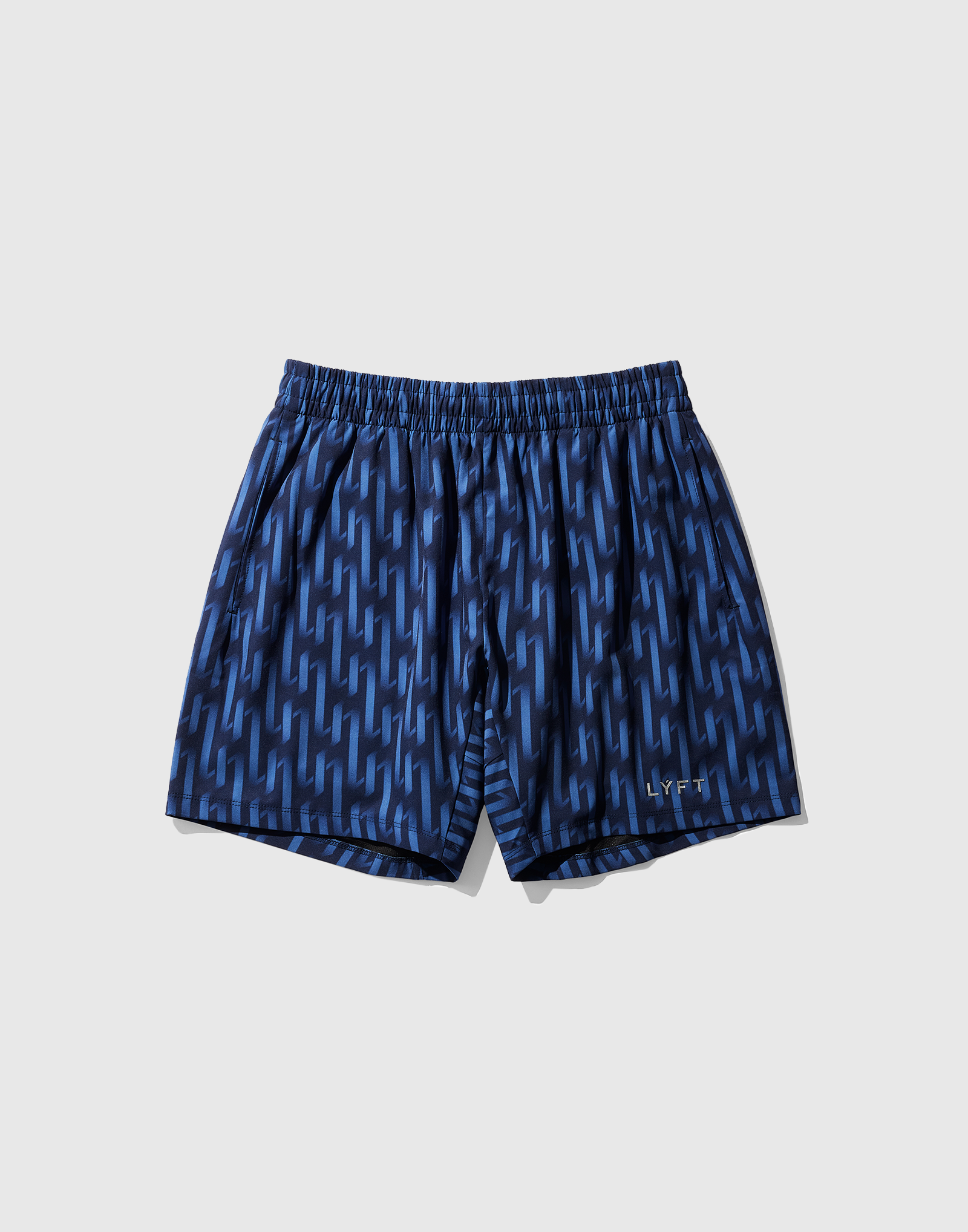 LÝFT All Print Stretch Shorts - Blue