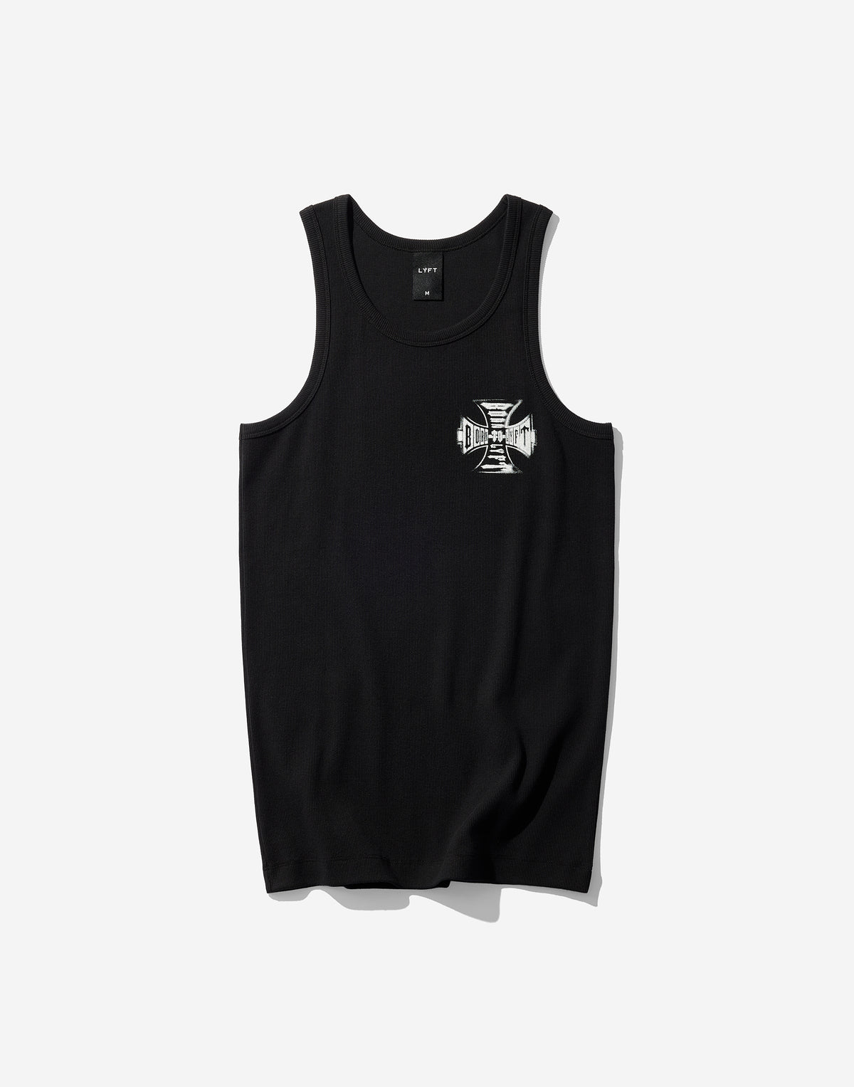Iron Cross Logo Rib Tanktop - Black
