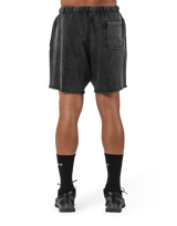 BTL Cut-Off Vintage Wide Shorts - Black