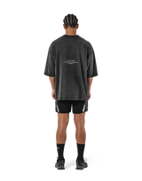 Fang Graphic Vintage Extra Big T-Shirt - Black