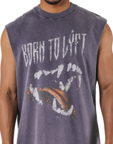 Fang Graphic Vintage Tanktop - Purple