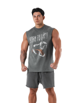 Fang Graphic Vintage Tanktop - D.Grey
