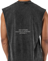 Fang Graphic Vintage Tanktop - Black