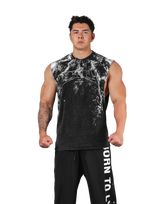 Splash Paint Punk Logo Tanktop - Black