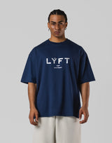 LÝFT Logo Big T-Shirt V.2 - Navy