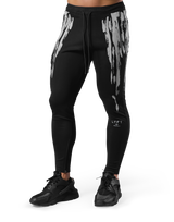 Splash Paint Stretch Pants - Black