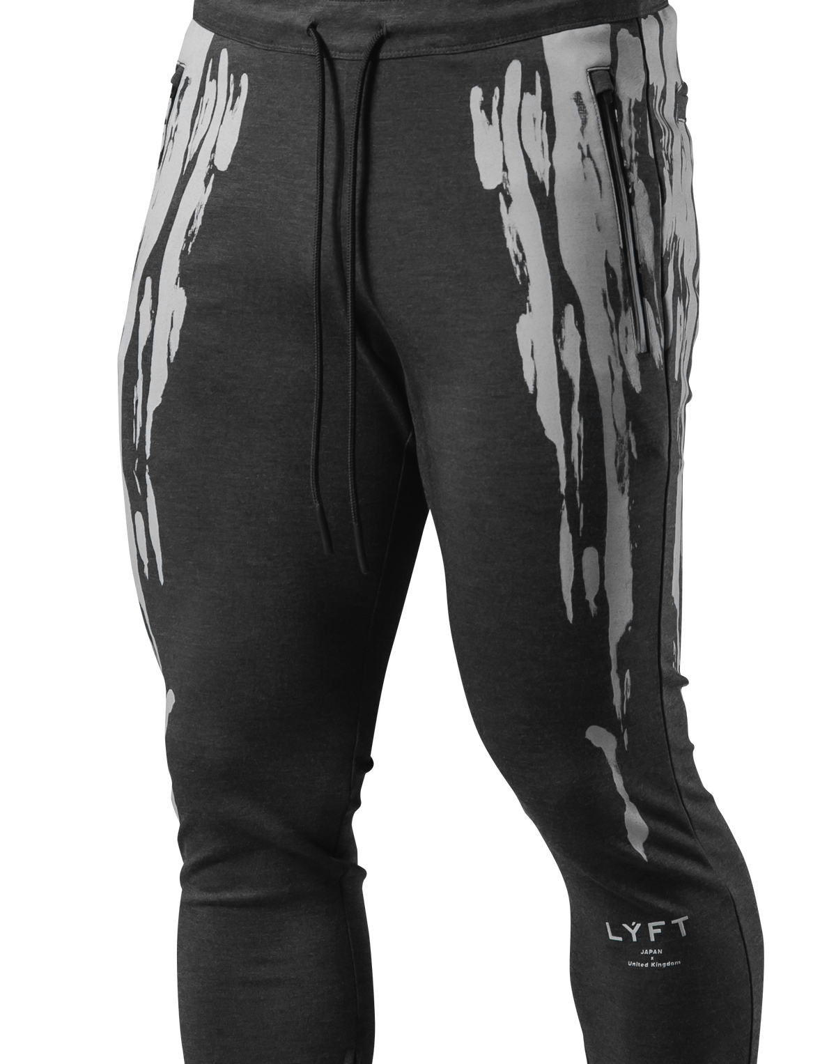Splash Paint Stretch Pants - Dark grey