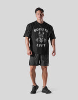 Vintage Dog Graphic Big T-Shirt - Black