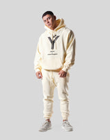 Y Oversize Sweat Hoodie - Ivory