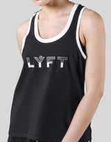 Piping No Sleeve Shirt - Black