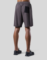 One Line Stretch Shorts - Grey