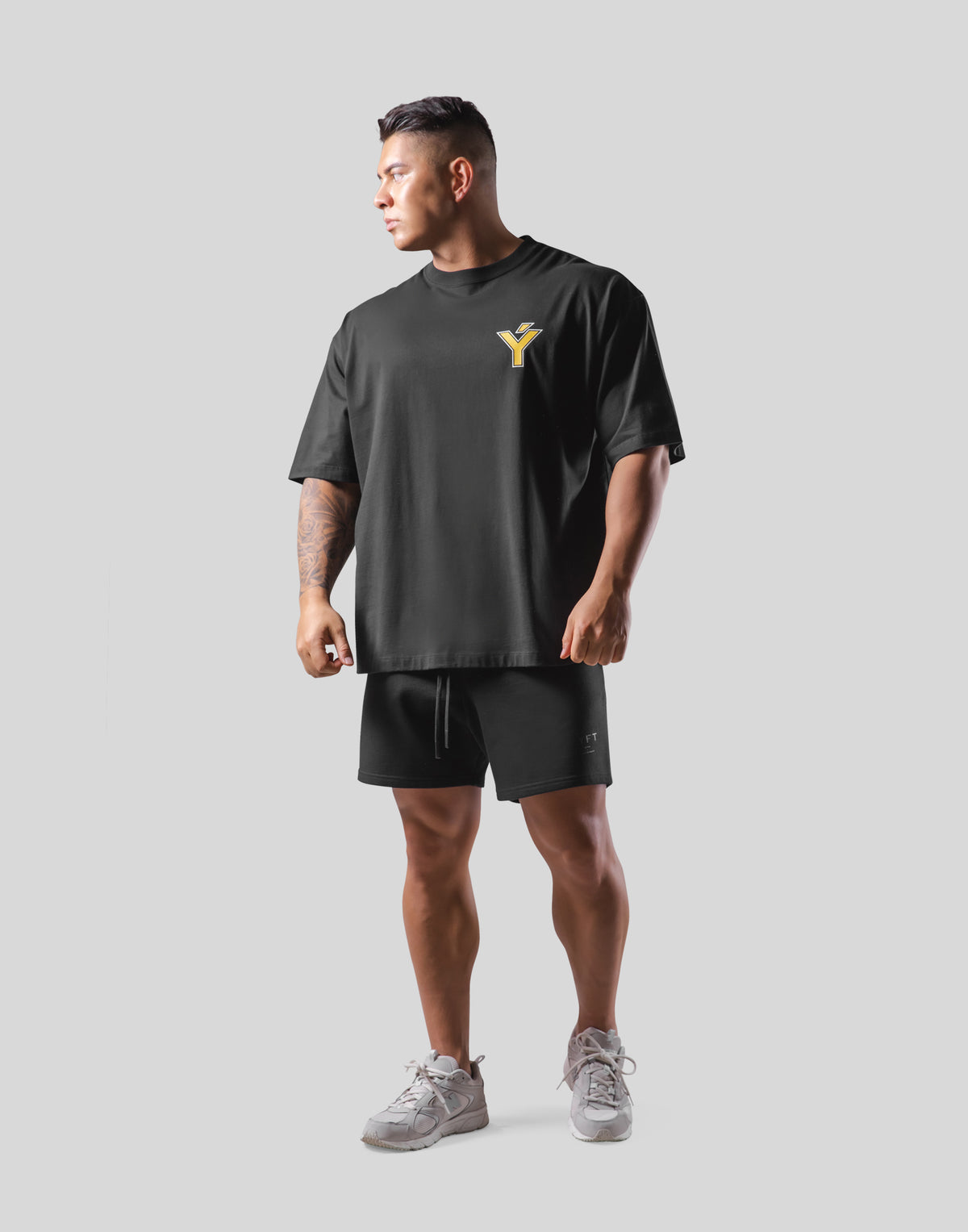 Multi Logo Big T-Shirt - Black