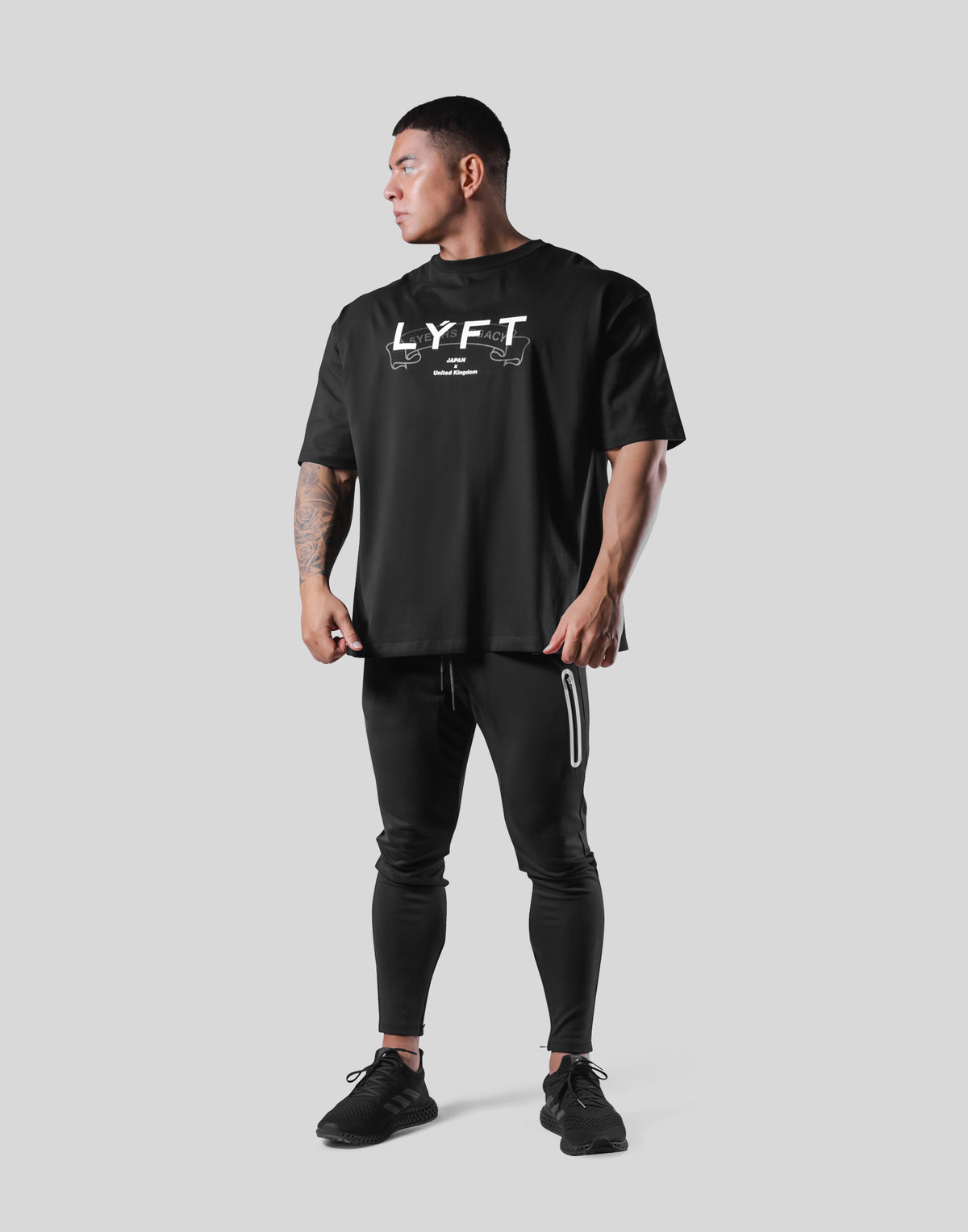 Heritage Logo Big T-Shirt - Black