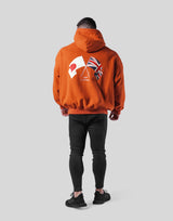 New Flag Oversize Sweat Hoodie - Orange