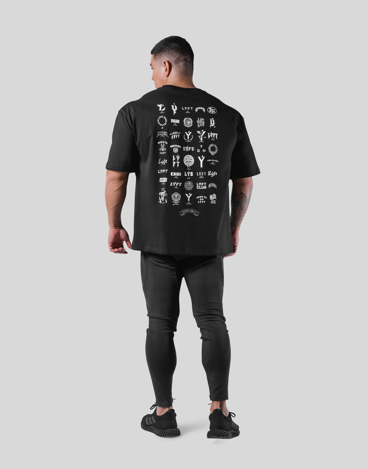 Heritage Logo Big T-Shirt - Black