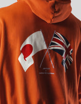 New Flag Oversize Sweat Hoodie - Orange