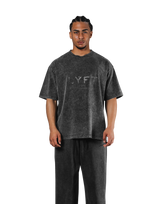 LÝFT Logo Vintage Big T-Shirt V.2 - Black
