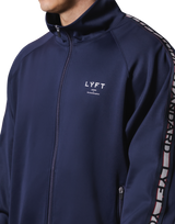 Logo Line Track Jacket - Navy