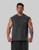 Vintage Statue Y Graphic Vintage Tanktop - Black