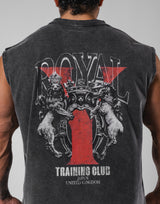 Vintage Statue Y Graphic Vintage Tanktop - Black