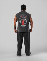 Vintage Statue Y Graphic Vintage Tanktop - Black