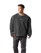 Knit Like Loose Sweat Shirt - D.Grey