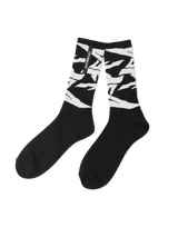 Faded Graphic Socks - Black