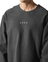 Knit Like Loose Sweat Shirt - D.Grey