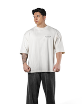 Horse Graphic Vintage Extra Big T-Shirt - Ivory