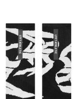 Faded Graphic Socks - Black