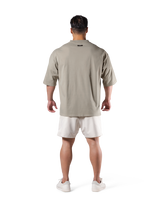 Lion Graphic Vintage Extra Big T-Shirt -Olive