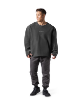 Knit Like Loose Sweat Shirt - D.Grey