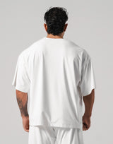Script Logo Mesh Baseball Shirt - White