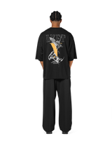 Statue Y Extra Big T-Shirt - Black
