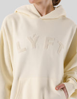 Pile Wappen Sweat Hoodie - Ivory