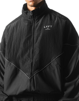 V-Form Oversize Track Jacket - Black