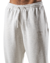 Relax Fit Loose Sweat Pants - Ivory