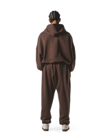 One Point LÝFT Oversize Sweat Hoodie - Brown