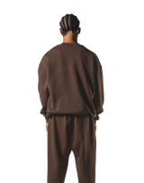 One Point LÝFT Oversize Crewneck Sweat - Brown
