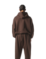 One Point LÝFT Oversize Sweat Hoodie - Brown