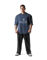 Vintage Emblem Extra Big T-Shirt - Navy