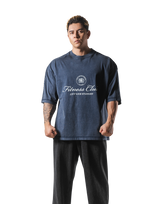 Vintage Emblem Extra Big T-Shirt - Navy