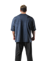 Vintage Emblem Extra Big T-Shirt - Navy