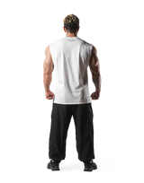 Fire Panther Graphic Vintage Tanktop - White