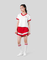 2Line V Neck T-Shirt - Red